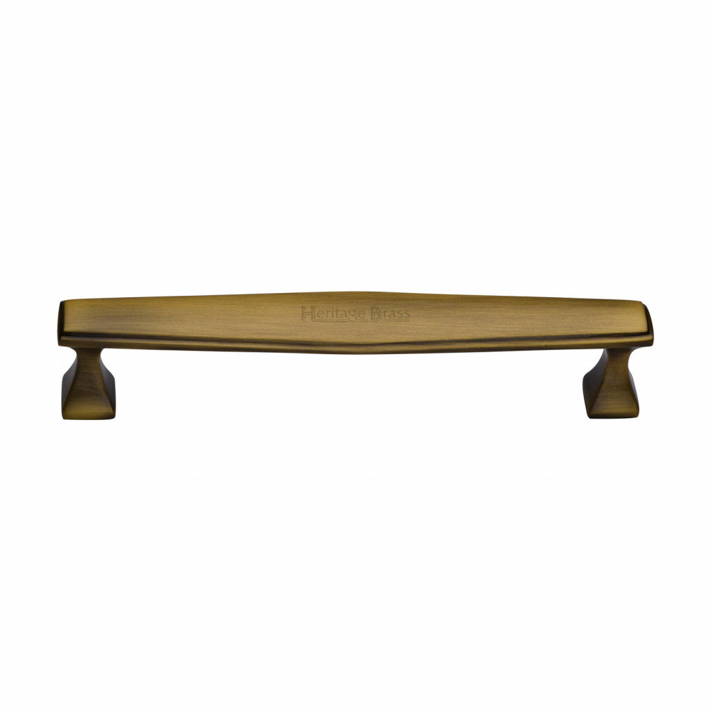 M Marcus Heritage Brass Deco Design Cabinet Handle 160mm Centre to Centre